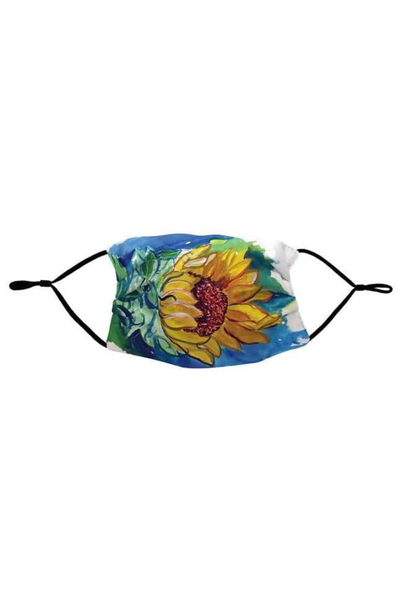 Windy Sunflower Face Mask