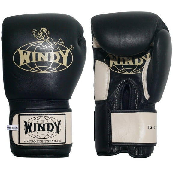 Windy Thai Training Gloves 16 oz Black
