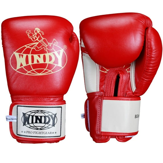 Windy Thai Training Gloves 18 oz Red