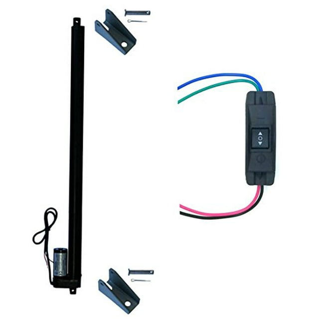 WindyNation 12 Inch 12" Stroke Linear Actuator 12 Volt 12V 225 Pounds