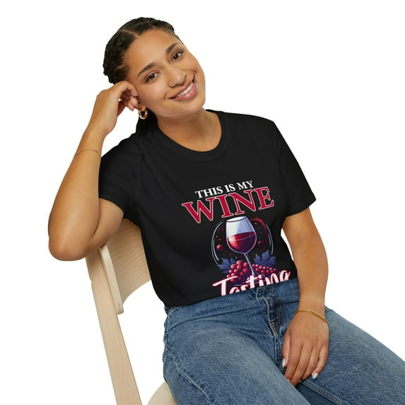 Wine A Little Laugh A Lot Wine Tasting Wine Taster Drinking T-Shirt