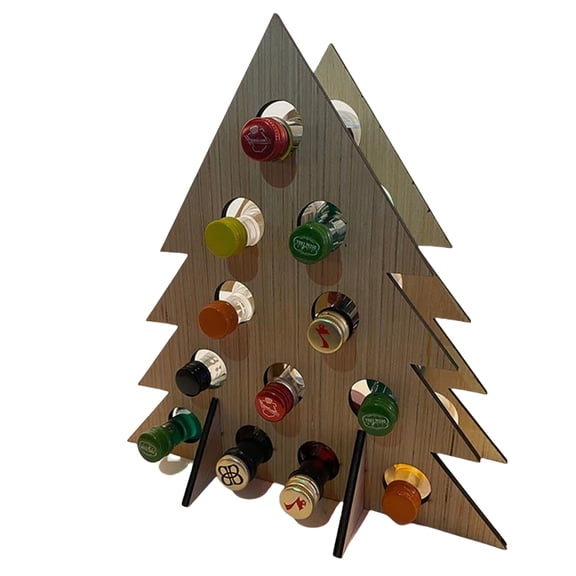 Wine Advent Calendar, Wooden Christmas Advent Calendar Wine Bottle Rack,Wine Advent Calendar 2026 Adult for Christmas Holiday Party Decor - 10in