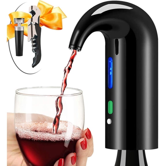Wine Aerator Electric Decanter Best Sellers One Touch Red -White Accessories Aeration Work with Opener for Beginner Enthusiast - Spout Pourer wine preserver