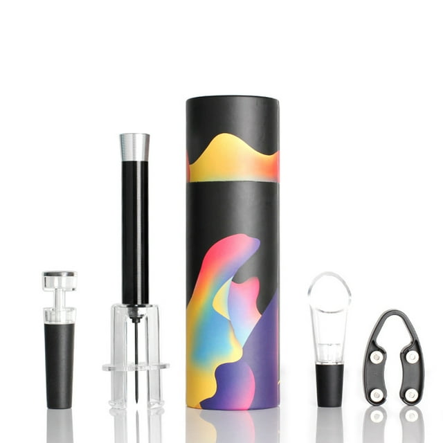 Wine Air Pressure Pump Opener Set Easy Cork Remover Wine Too for