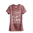 thumbnail image 1 of Wine And Flip Flops Count Me In Women's Fashion Relaxed T-Shirt Tee Heather Rouge Small, 1 of 3