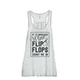 thumbnail image 1 of Wine And Flip Flops Count Me In Women's Fashion Sleeveless Flowy Racerback Workout Yoga Tank Top Sport Grey 2X-Large, 1 of 3