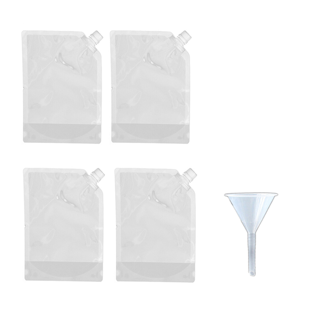 Wine Bag, 7 Pcs Transparent Selfreliance Wine Bag Reusable Plastic