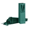 thumbnail image 1 of Wine Bags, 24Pack Dark Green 4 x 4 x 14 In Wine Gift Bags with Handles for Wedding Birthday, 1 of 6