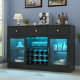 Wine Bar with LED Light, Home Coffee with Wine and