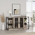 thumbnail image 1 of Wine Bar Cabinet, Liquor Wine Cabinet with Wine Rack and Glass Holder, Coffee Bar Cabinet with Storage Rack for Dining Room, Living Room, Kitchen, 1 of 8