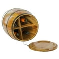 thumbnail image 1 of Wine Barrel 4 Sectional Crate With Removable Head Lid, 1 of 7