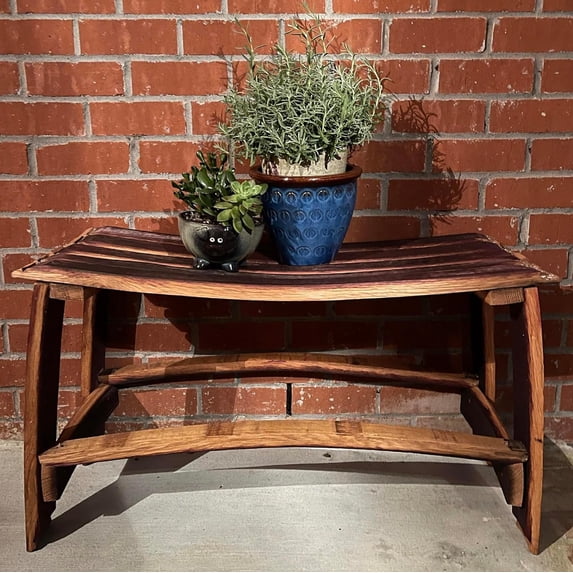 Wine Barrel Cuddle Bench