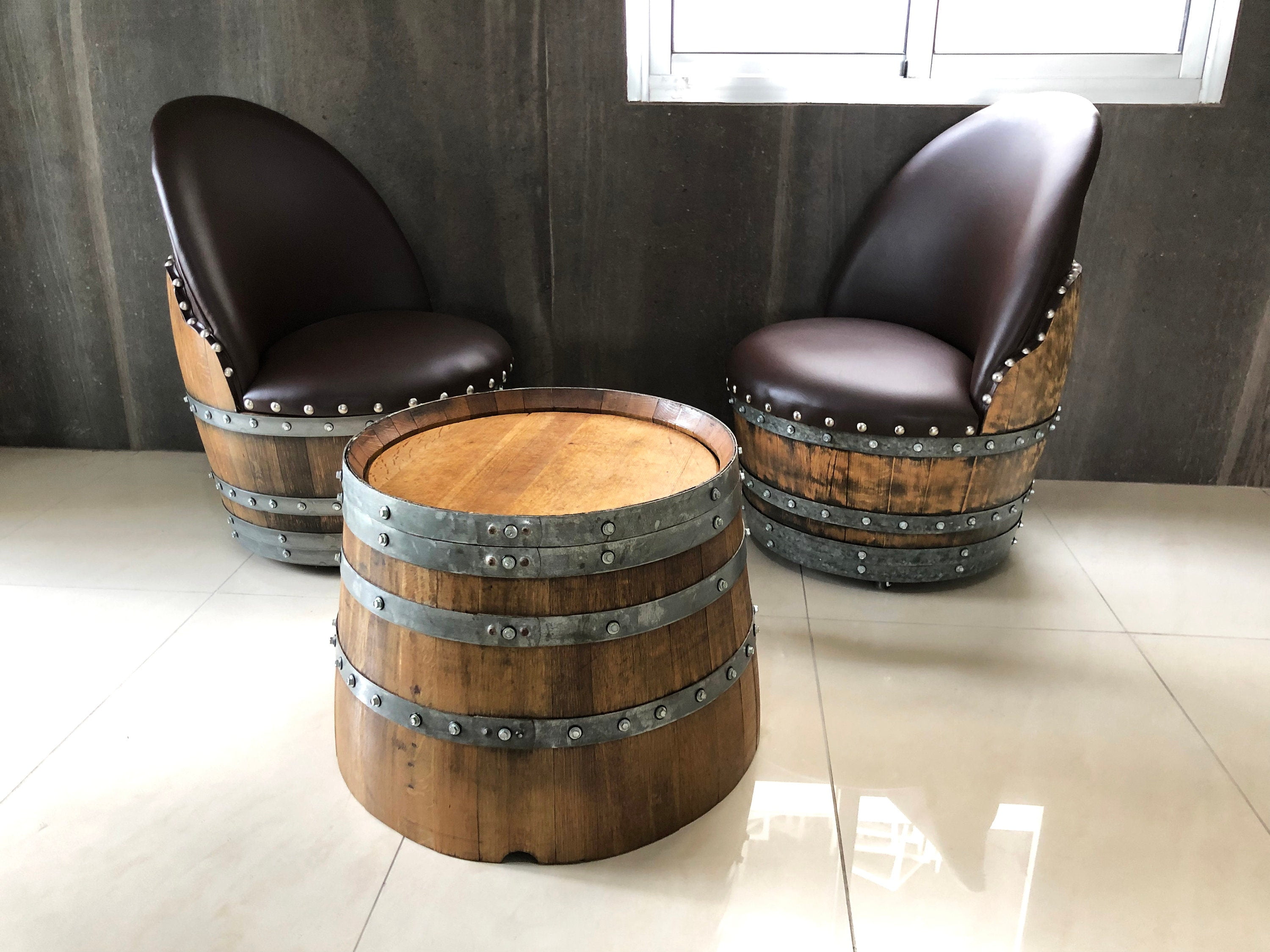 wine-barrel-round-coffee-table-set-with-2-chairs-rustic-whiskey