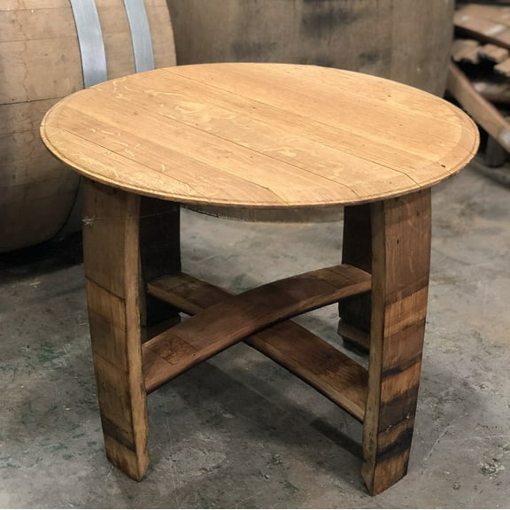 Wine Barrel Side Table