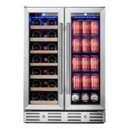 INNHONIC 24 Inch Beverage Refrigerator, 60 Cans and 20