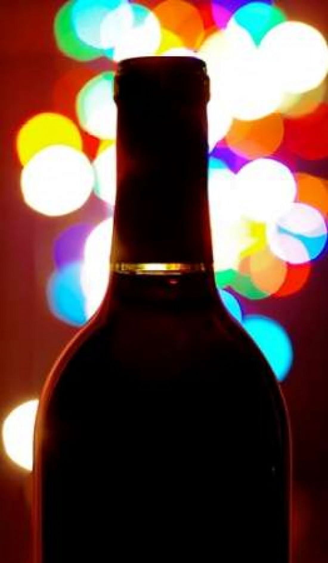 Wine Bottle Bokeh Canvas Art - Monika Burkhart (24 x 36)