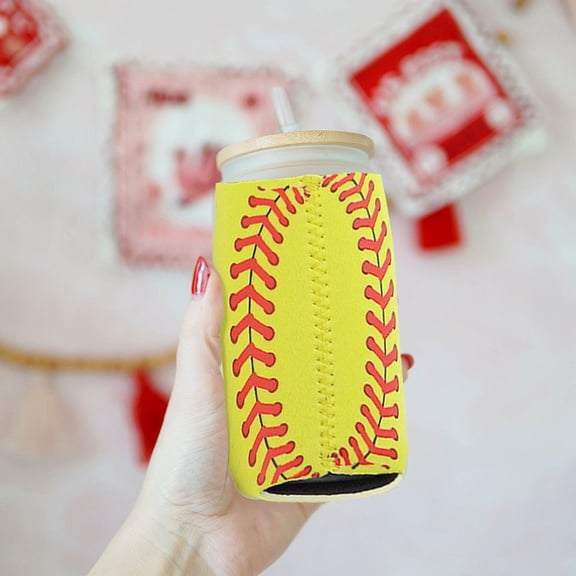 Wine Bottle Covers,Baseball Insulation Insulation Cup Cover Diving Material Insulation Cup Cover Can Cup Cover