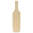 thumbnail image 1 of Wine Bottle Cutouts 12 x 3-inch, Pack of 5 Wood Door Hanger Blanks, Wooden Crafts to Paint, Wooden Cutouts for Crafts, by Woodpeckers, 1 of 5