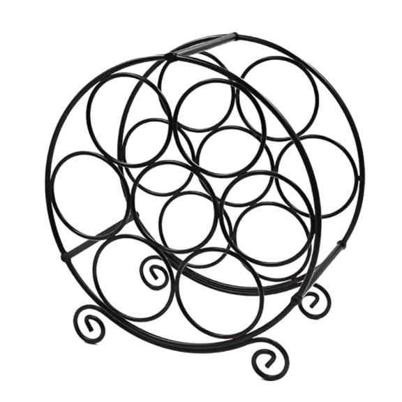 Wine Bottle Holder Drinks Organizer Modern Metal Iron Durability for Home Kitchen Bar Display Use