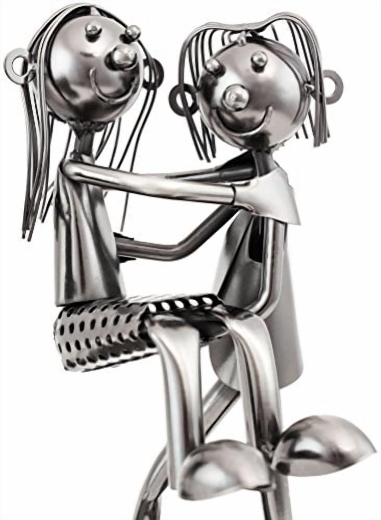 Wine Bottle Holder Statue Love Couple, Carrying Wife Over The Threshold ...