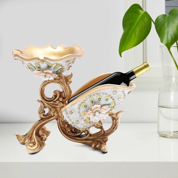 Wine Bottle Holder Wine Glass Holder Art Display Rack Shelf Table Bar Home Resin