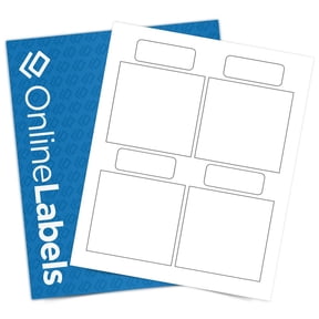 Wine Bottle Labels - 3.58 x 3.62 - Inkjet/Laser Printer - 100 Sheet Pack - Online Labels (Color: Waterproof Laser)