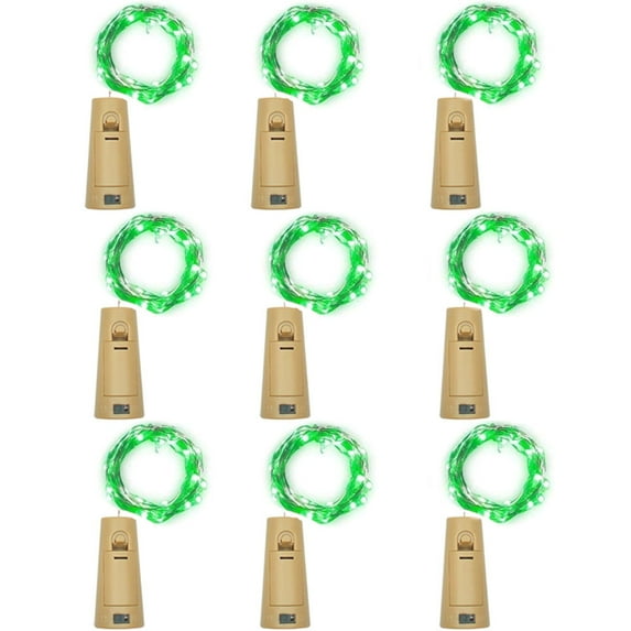 Wine Bottle Lights with Cork, Battery Operated 20 LED Cork Shape Silver Wire Colorful Fairy Mini String Lights(No Bottles) for DIY, Party, Decor, Christmas, Halloween,Wedding