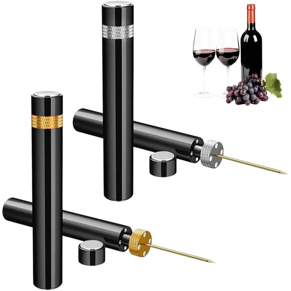 Wine Bottle Opener, Air Pump Wine Bottle Opener, Needle Type Travel Portable Air Pressure Pump Bottle Corkscrew, Without Damaging Corks For Home, Restaurant And Party (wwx)