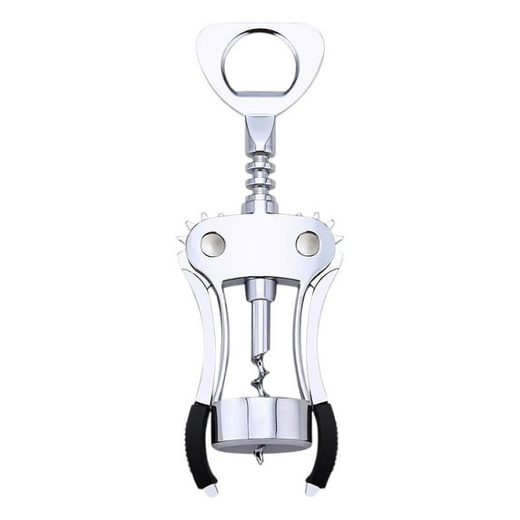 Wine Bottle Opener Multi-Functional Stainless Steel Beer Sturdy Wine Opener Manual Wing Corkscrew