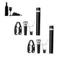 thumbnail image 1 of Wine Bottle Opener Set, Air Pressure Pump Bottle Opener, Vacuum Stopper, Simple Cork Remover, Efficient Corkscrew Bottle Opener, Perfect Wine Gift, 1 of 7