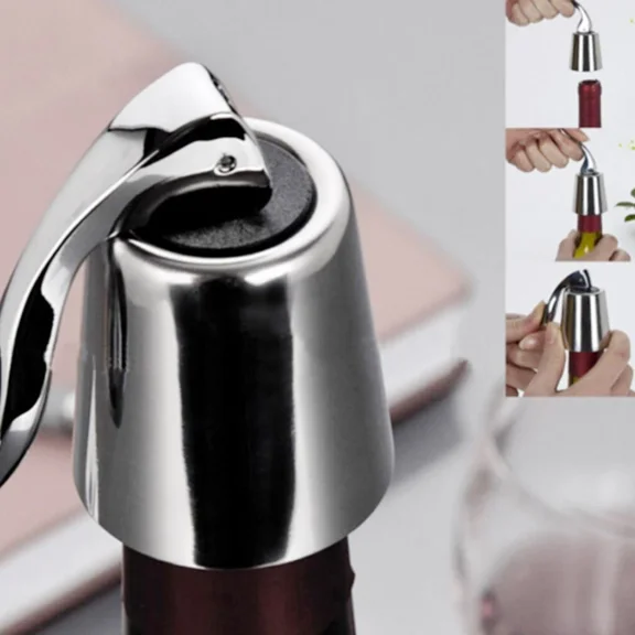 Wine Bottle Stopper Plug With Vacuum Seal Winery Sealer Top Airless Saver Fresh