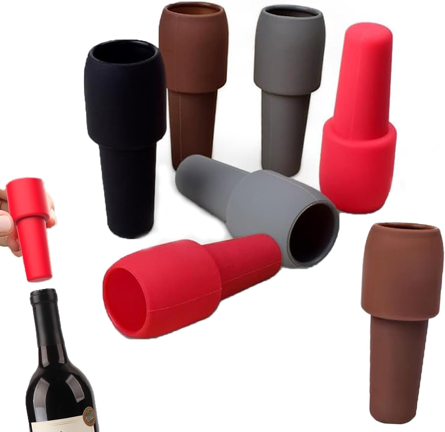 Wine and Bottle Stopper Reusable Wine Stopper Reusable Sparkling Wine