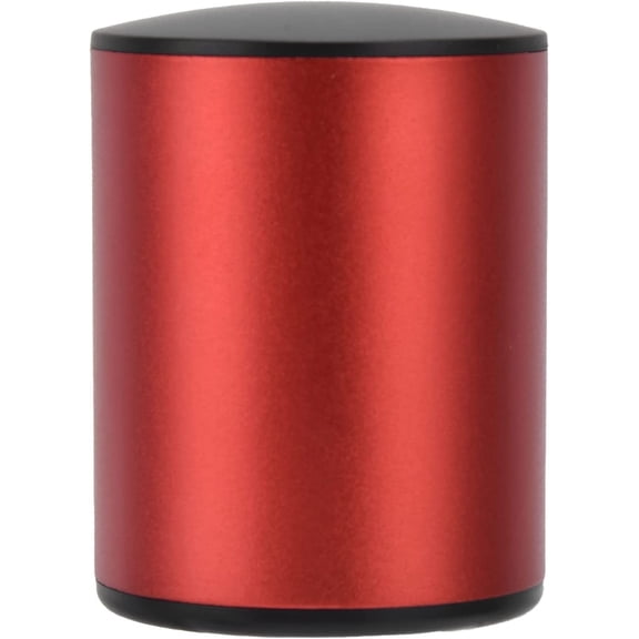 Wine Bottle Stopper, Silicone Wine Stopper with Aluminum Alloy Shell Mini Reusable Vacuum Sealer Saver Preserver for Keeping Wine 41.6 x 57.5mm / 1.6 x 2.3in(Red)