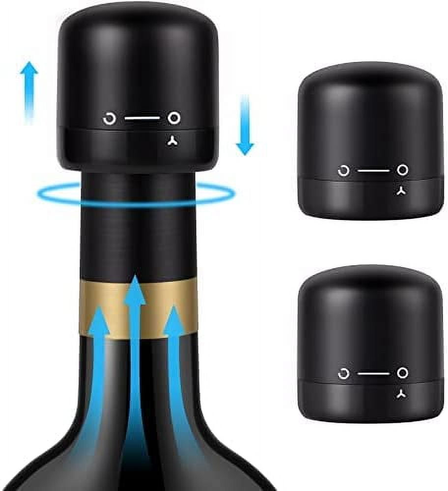 Wine Bottle Stopper, Wine Saver with Silicone, Wine Vacuum Bottle