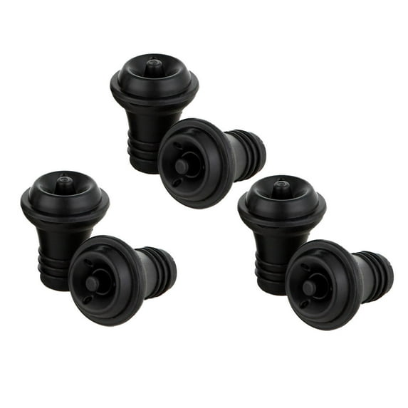 Wine Bottle Vacuum Stopper, Food Grade Rubber Wine Saver Preserver, Universal Bottle Cork, Dishwasher Safe, Reusable Sealer for Wine Preservation, 6 * Vacuum Wine Stoppers