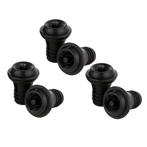 Wine Bottle Vacuum Stoppers Set, 6-Piece Reusable Wine Preservation Stoppers for Kitchen, Dining, and Bar, Airtight Wine Saver Corks for Red and White Wine