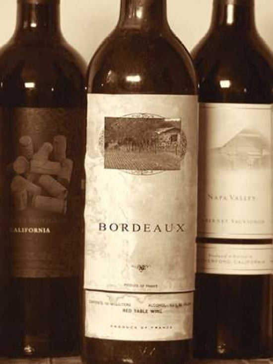 Wine Bottles I Canvas Art - Gail Peck (18 x 24)