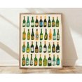 Wine Bottles Wall Art Pop Art Playful Modern Line Art Kitchen Living ...