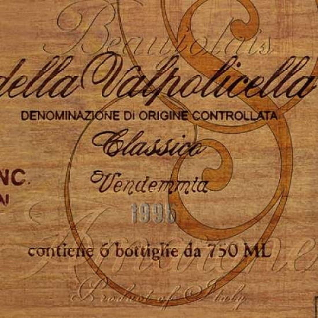 Wine Box 1995 Canvas Art - Lisa Wolk (24 x 24)