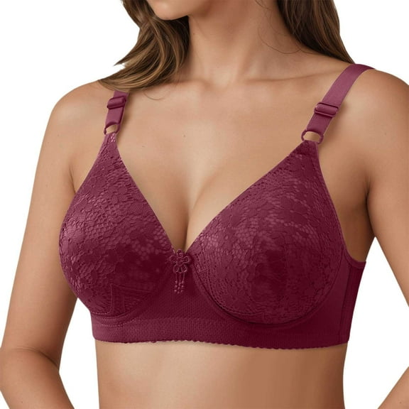 Wine Bra Soft Wireless Comfort Bra For Seamless Support Everyday Wear Lightweight Breathable T Shirt Bra With Wide Band nylon