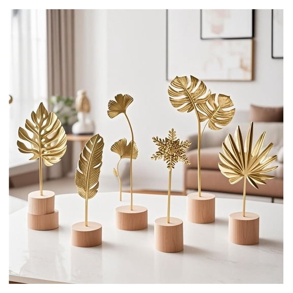 Wine Cabinet Leaf Decor, Ginkgo Leaf Metal Wall Art - Rustic Kitchen Decor, Wine Cellar Accent, Decorative Iron Wall Panels for Home Bar & Dining Room