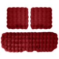 thumbnail image 1 of Wine Car Seat Cushion Set, Luxury Thickened Plush Car Seat Cushion Set, Soft Protector Warm Faux Non-Slip Front And Back Seat Covers (3Pcs), 1 of 3