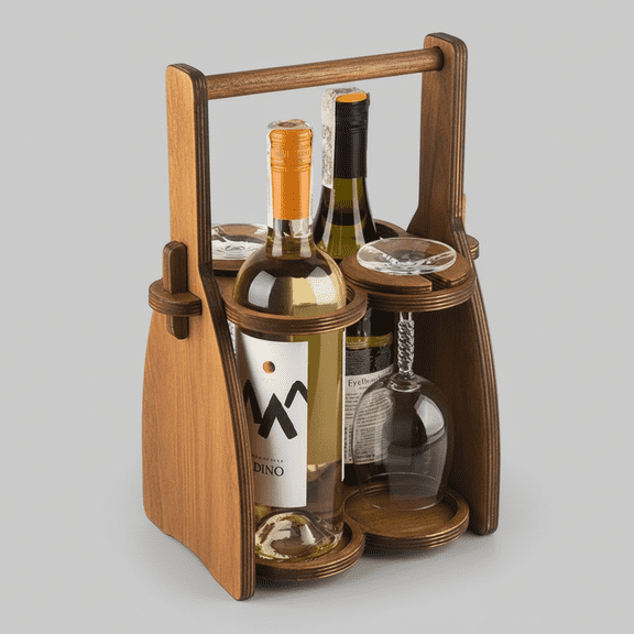 Wine Carrying Wooden Box