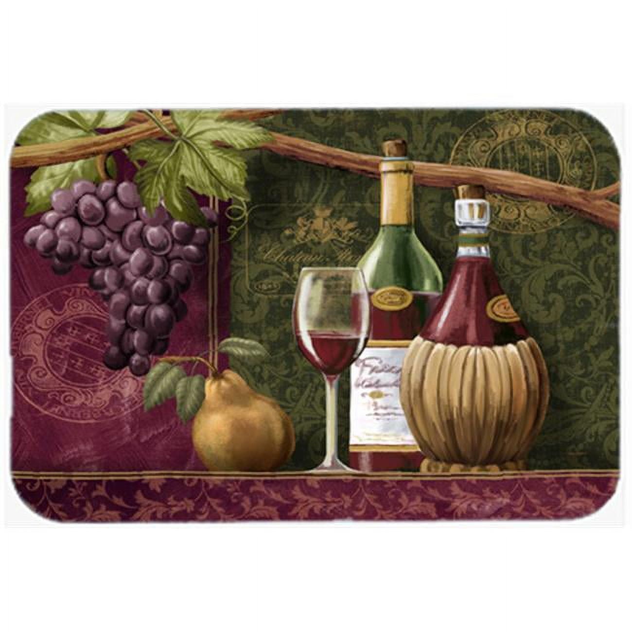 Large Wine Chateau Roma Tempered Glass Cutting Board