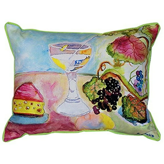 Wine & Cheese Large Indoor/Outdoor Pillow 16x20