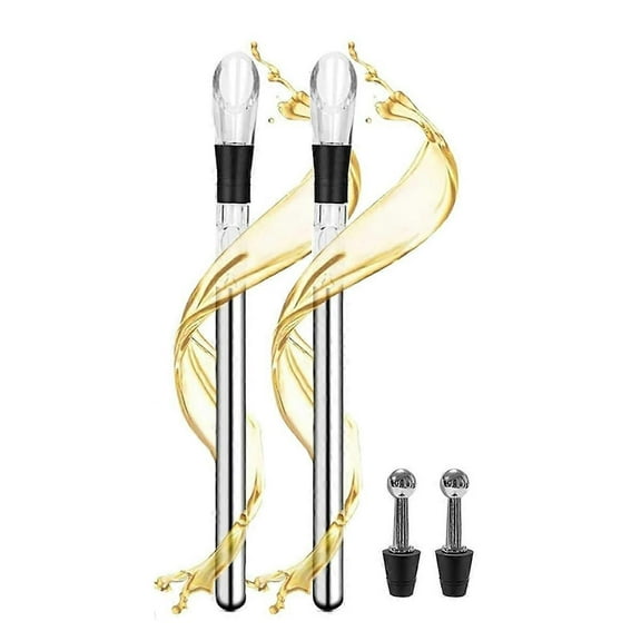 Wine Chiller Stick, Wine Cooling Stick, Wine Cooling Stick, 3-in-1 Stainless Steel Wine Cooler Stic