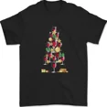 thumbnail image 1 of Wine Christmas Tree Holiday Alcohol Humor Festive Party Unisex T-Shirt, up to size 5XL, 1 of 2