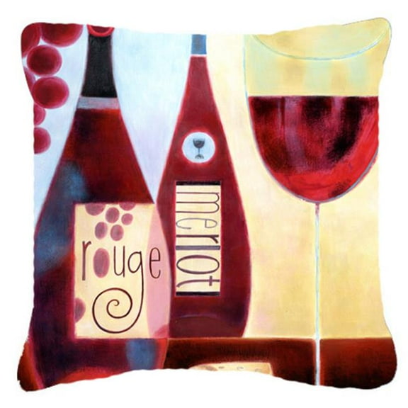 Wine Collection Rouge by Cathy Brear Canvas Decorative Pillow