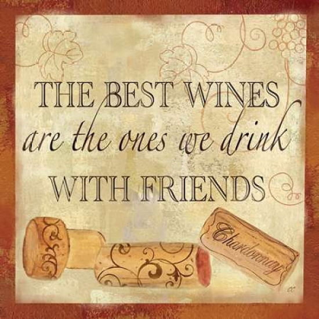 Wine Cork Sentiment II Canvas Art - Cynthia Coulter (24 x 24)