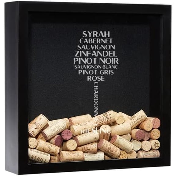Wine Cork Shadow Box, Personalized Wine Cork Holder, Wine Cork Display, Wine Gift, Wine Lover Gift, Wine Gift, Wine Glass Design